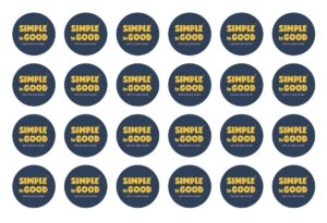 24 blue icons with SIMPLE to GOOD logo