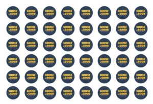 48 blue icons with yellow SIMPLE to GOOD logo