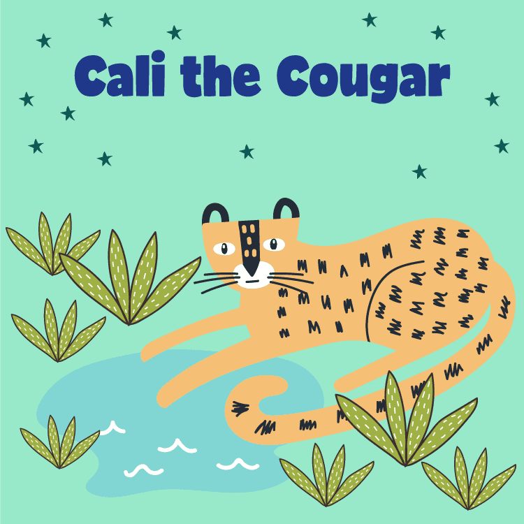 cali the cougar character card